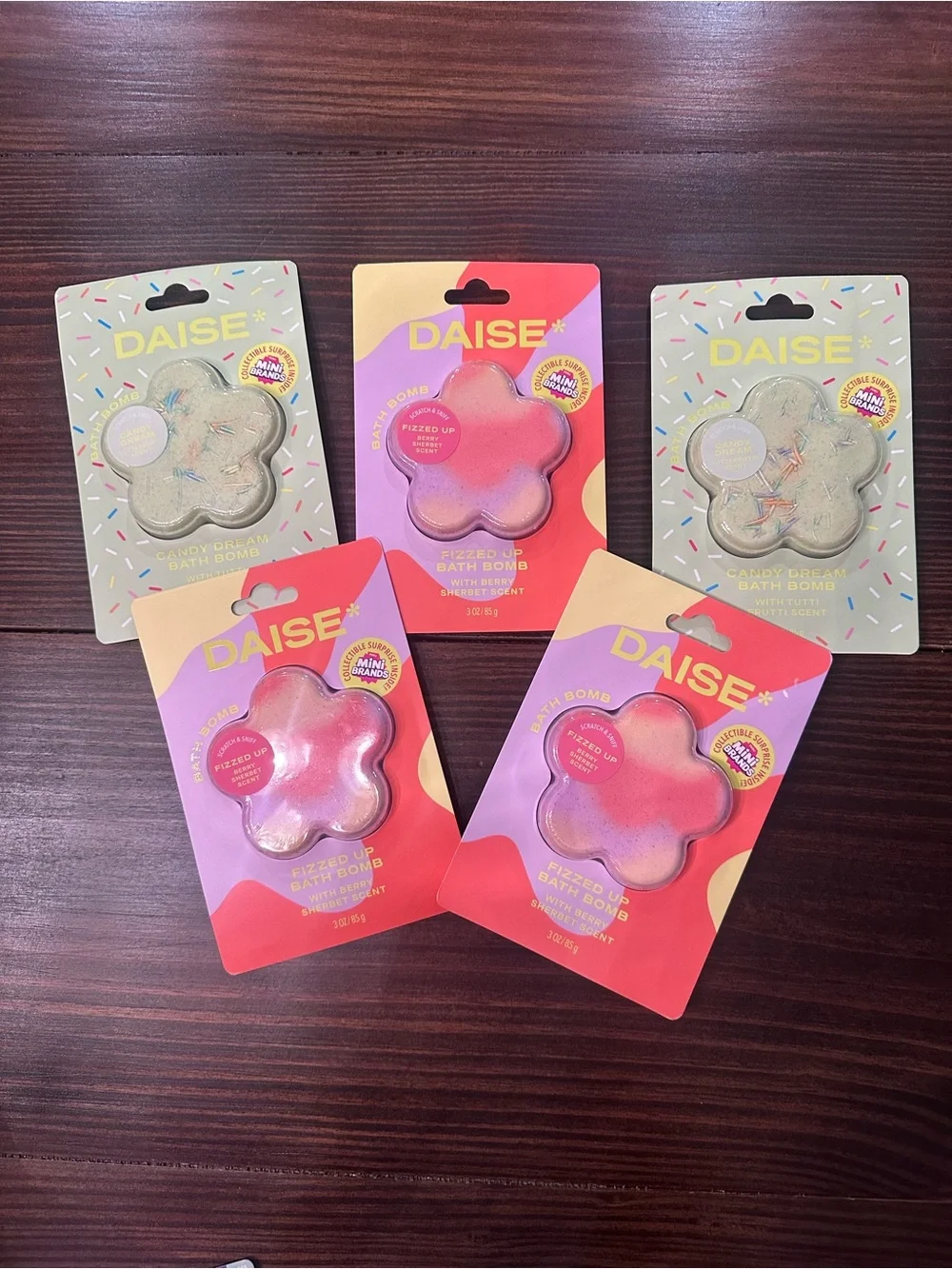 DAISE Pink Flower Kids Bath Bomb - Sparkling Fizz